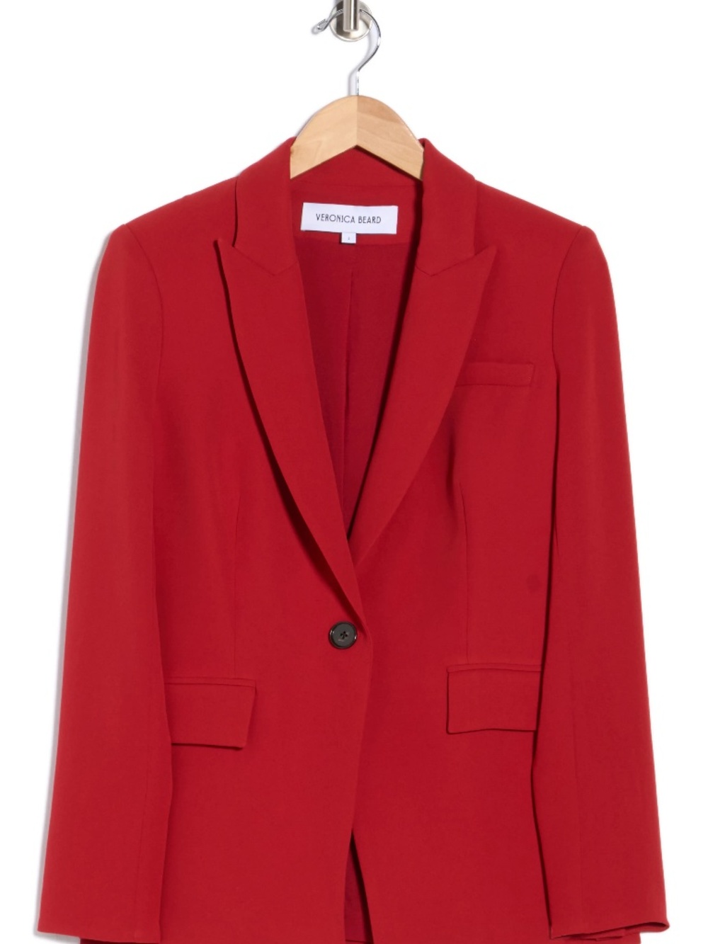 NWT Veronica Beard Long & Lean Dickey Jacket Size 4 Crimson